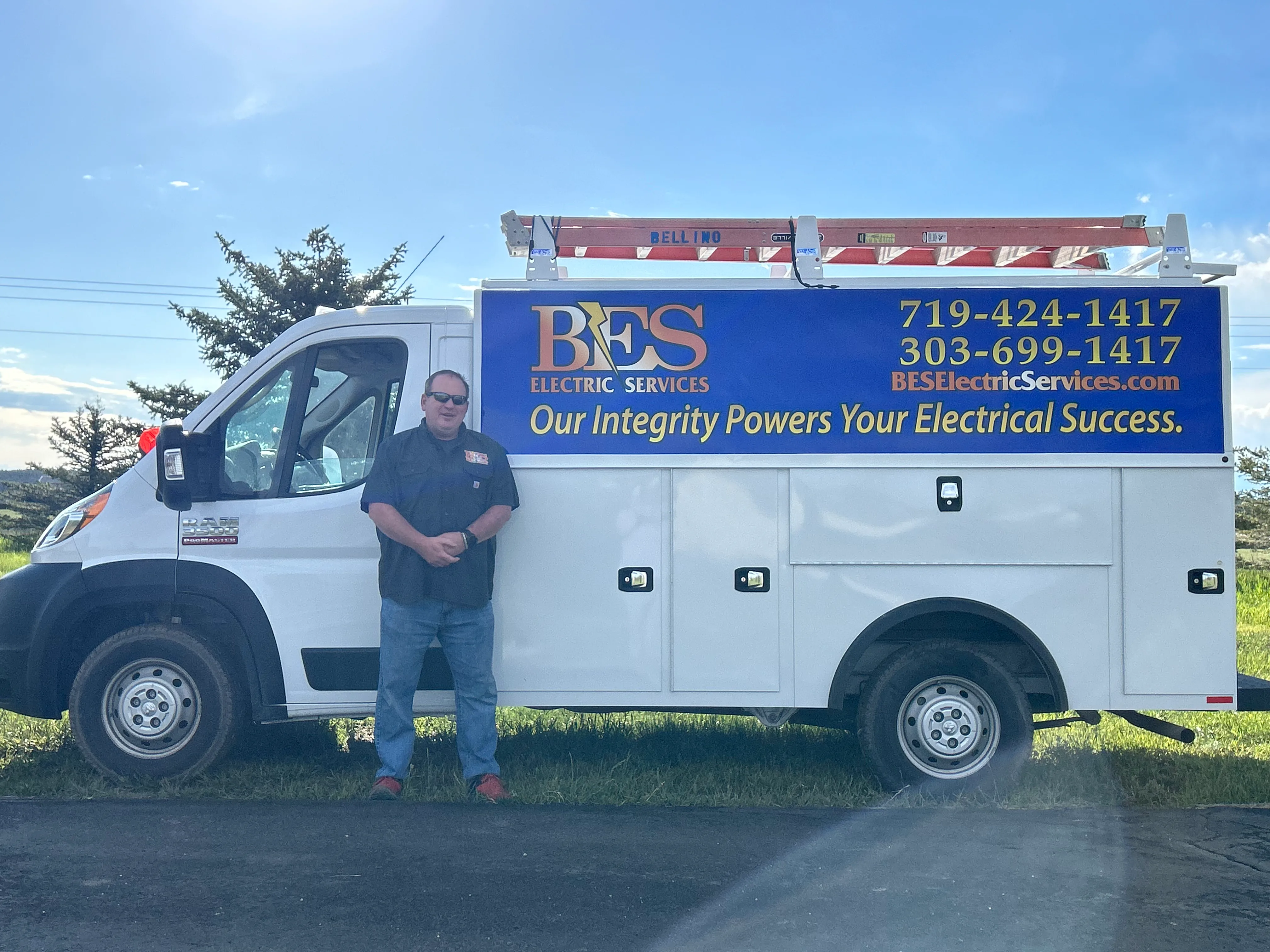 BES team and service truck